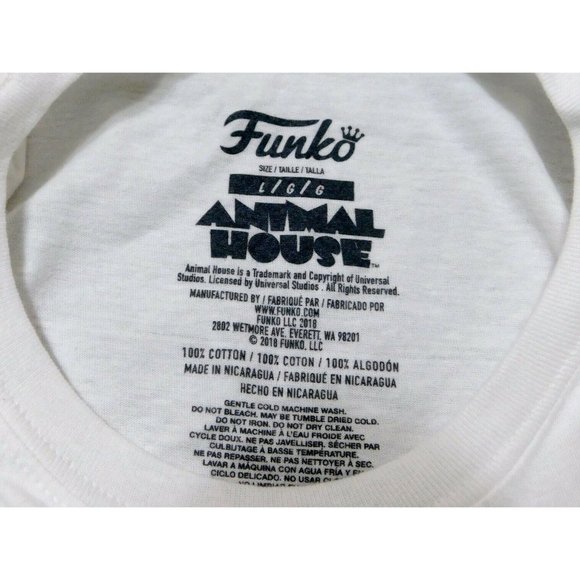 National Lampoons Animal House 70's Retro Cartoon Style Funko T-shirt L White - Picture 5 of 5